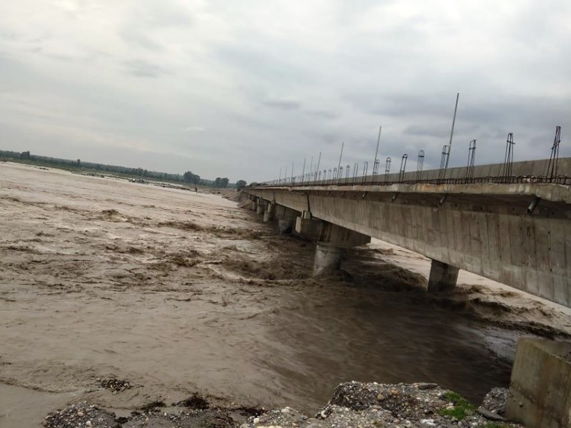 महाकाली नदिमा पानीको बहाव बढ्यो, दोधाराचाँदनी र भीमदत्त नगरपालिकाका केही बस्ती उच्च जोखिममा